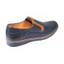 Pantofi barbati casual din piele naturala bleumarin - GKR90BLU